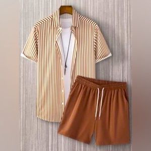 Men’s Two Piece Button Up, Casual Wear